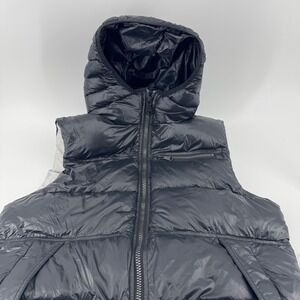 PAJAR Canada Puffer Vest Hooded Zip Front Mens L G Black Thinsulate Featherless